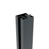 Aluminium H-paal Boston 75x75x3000mm + afwerkingsprofiel 4x24x3000mm