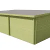 Blokhut Anton met overkapping 40mm groen geïmpregneerd L400xB700xH217cm