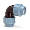 Unidelta Tyleenslang knie 90° Kiwa 2x klem 16mm