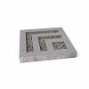 Schellevis Oudhollands Grasbetontegel Leaf Grijs 80x80x10