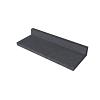 Schellevis Oudhollands TRAPTREDE L-VORM 100X40X15 CM ANTRACIET