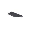 Schellevis Oudhollands ZWEMBADRAND HOEK LINKS (100/60X40X5 CM) ANTRACIET