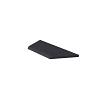 Schellevis Oudhollands ZWEMBADRAND HOEK LINKS (100/60X40X5 CM) CARBON