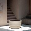 Bordo New Egg Pot Low 110 - Sand - Plantruimte Ø100