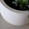 Grigio New Egg Pot 80 - Antique White - Plantruimte Ø68