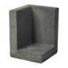 L Hoekelement 50x50x120 zwart