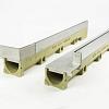 Slotline RVS hk.st inw H=65mm L=850+150