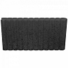 Mini Rondobandpalissade 6x25x50 cm Zwart