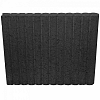 Mini Rondobandpalissade 6x40x50 cm Zwart