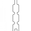 Douglas tripleprofiel, gedroogd 2,8 x 14,5 x 300 cm