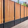 Tuinscherm Dronten, keruing hardhout, RVS-geschroefd, 21-planks (19+2) 180 x 130 cm