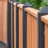 Tuinscherm Dronten, keruing hardhout, RVS-geschroefd, 21-planks (19+2) 180 x 130 cm
