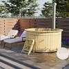 Hottub met interne RVS kachel ø200 cm onbehandeld vuren