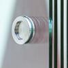Deurgreep plakhandvat RVS zwart rond 65 mm, set van 2