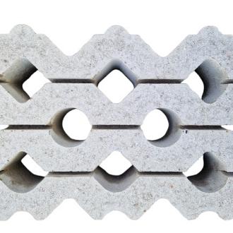 Grasbeton 40x60x12 cm grijs vlak (VE)