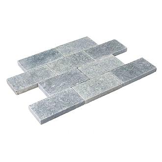 Waalformaat Antique Blue Light 20x5x5 cm soft finish, kanten verouderd