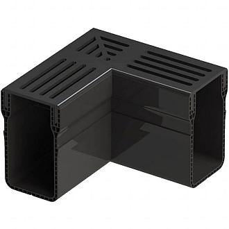 Gardendrain Corner Black 65/100 mm