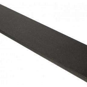 Vijverrand 100x30x3 cm Black (6 zijdes verzoet, 8 facetranden)
