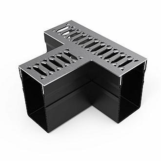 Gardendrain TEE Section RVS-Inox Viking Line 65/100 mm