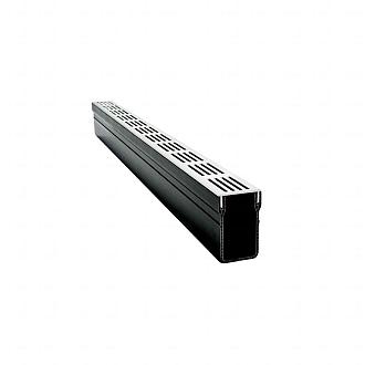 Gardendrain Grey Grating - ALU 1000x65x100 mm