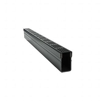 Gardendrain Black Grating - ALU 1000x65x100 mm