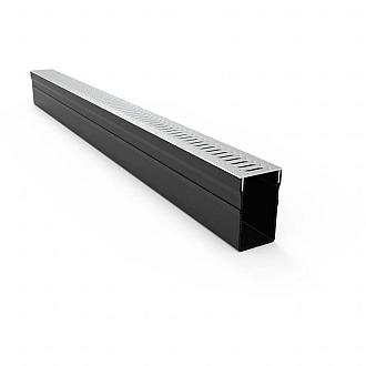 Gardendrain Viking Grating - Stainless steel 1000x65x100 mm