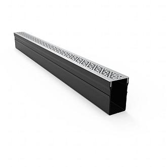 Gardendrain Diamond Grating - Stainless steel 1000x65x100 mm