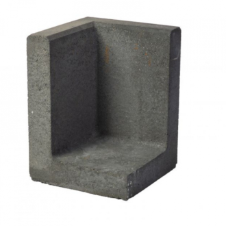 L Hoekelement 30x30x40 zwart