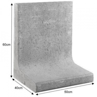 L Element 50x40x60 grijs