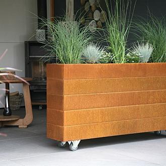 Plantenbak Modulair Corten 180x60x70 cm