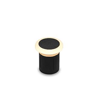 Monte - rondom zwart grondspot | warmwit | 0,5 watt | OutdoorPro+ | 12 volt