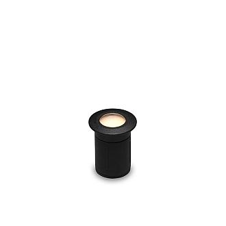 Nodar - ring zwart grondspot | warmwit | 0,2 watt | OutdoorPro+ | 12 volt