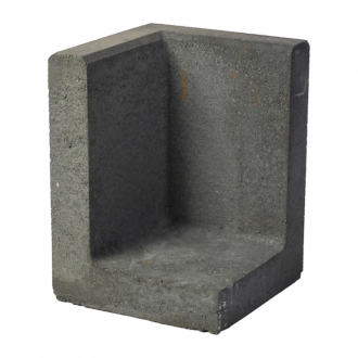L Hoekelement 30x30x50 zwart