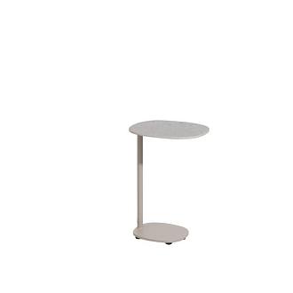 Sofie bijzettafel latte met keramisch tafelblad 35 x 30 cm (H 50)