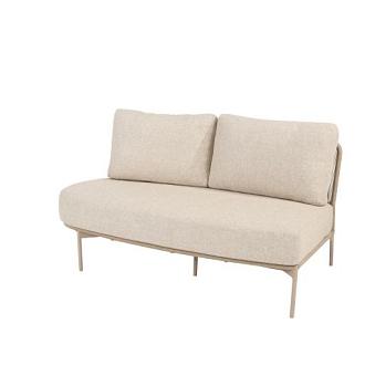 Florence 2 seater bench right open end with 3 cushions
