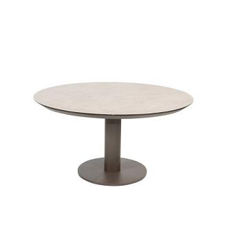 Sarah low dining table printed ceramic 130 cm terre
