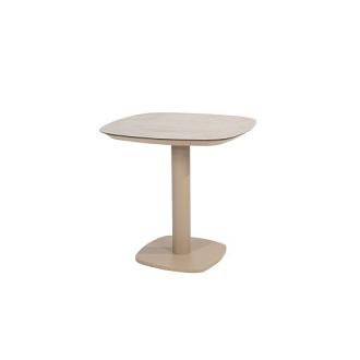 Manolo dining table ceramic print latte 75 X 75 X 75 cm