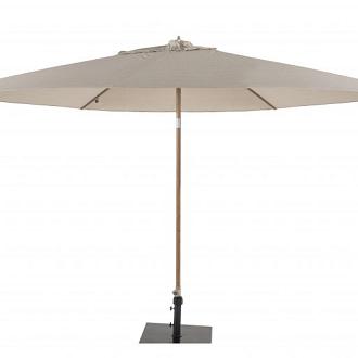 Azzurro 300 cm. Ø zand met houtlook frame