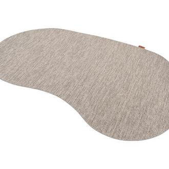 Outdoor vloerkleed kidney-vorm 200 x 290 cm. slate