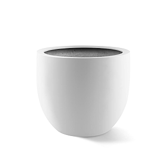 Argento New Egg Pot 36 - Matt White - Plantruimte Ø30
