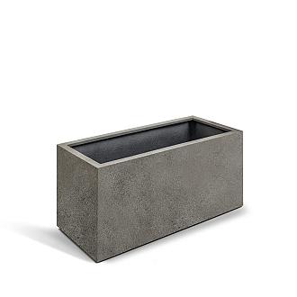 Grigio Box 100 with wheels - Natural Concrete - Plantruimte 92x42