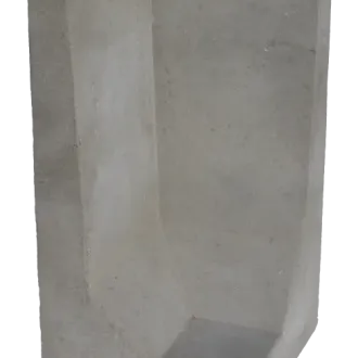 Hoek L-element 80x40x40cm Grijs