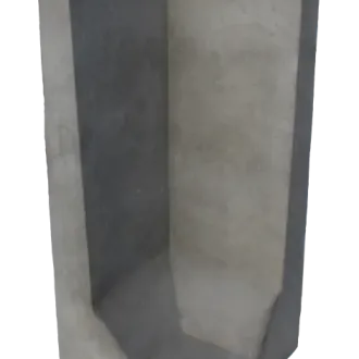 Hoek L-element 100x40x40cm Grijs