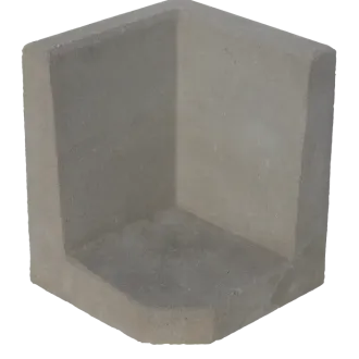 Hoek L-element 50x40x40x8cm Grijs