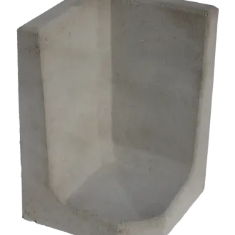 Hoek L-element 60x40x40x8cm Grijs