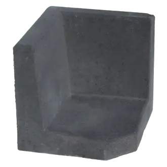 Hoek L-element 40x40x40cm Antraciet