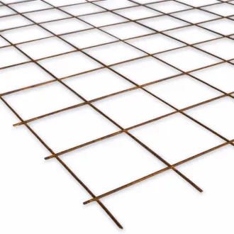 Bouwstaalmat 2x3m 0,4x15x15 Roest