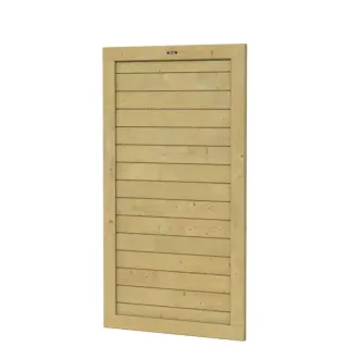 Hillhout Basic Deur Vuren 100x180cm Recht Planken 1,8cm Groen Geïmpregneerd
