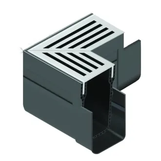 ACO Hexa Slim-Line Aluminium Hoek 90 graden