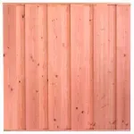 Tuinscherm Alkmaar Douglas 11-planks 18x190mm 180x180cm RVS Geschroefd